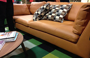 Custom Leather Sofa by Calia Maddalena
