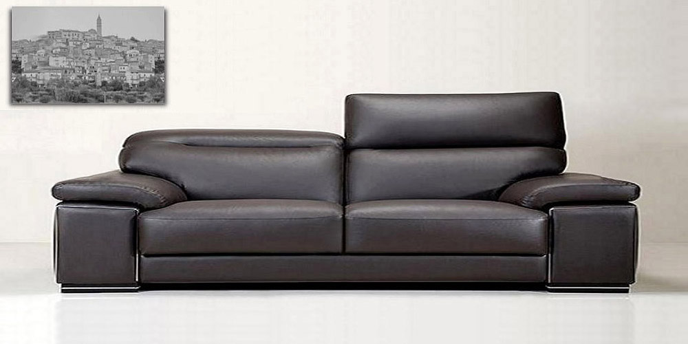 3 Seater Sofa of Black Leather Bestbuy
