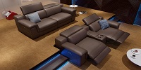 Leather Sofa Suite Big Relax