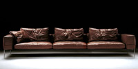 Houston 4 Seater Leather Sofa