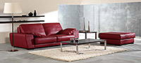 Panama Suite of Red Leather