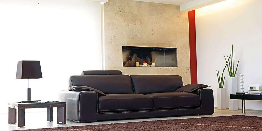 Puglia 3 Seater Italian Leather Sofa