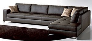 Simona Leather Sofa