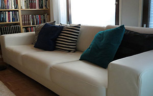 Leather Sofa Volkan White
