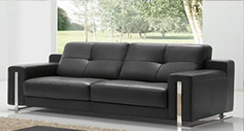 Boston corporate office leather sofa
