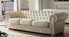 Chesterfield leather sofa