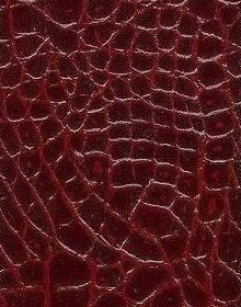 Crocodile Leather color bordo