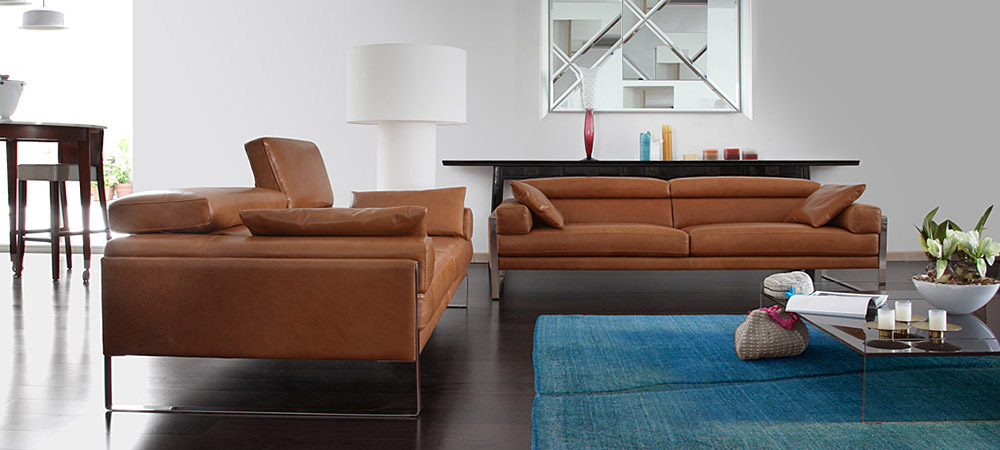Two-Seater Leather Sofas Arthur