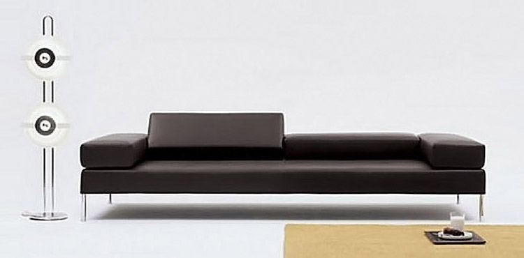 Duplex 3 Seater Italian Leather Sofa