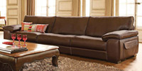 Leather Sofa 4 Seater Homeland