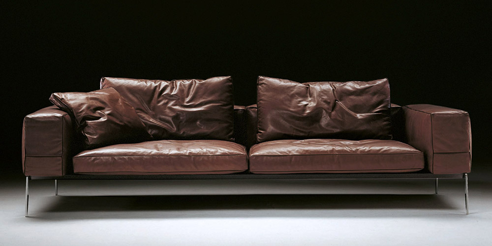 Houston 3 Seater Leather Sofa