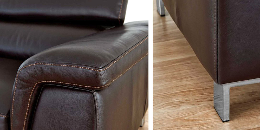 Olga Leather Sofa: Details