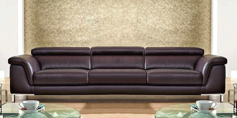 Olga 4 Seater Leather Sofa