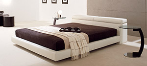 Vindov Leather Bed